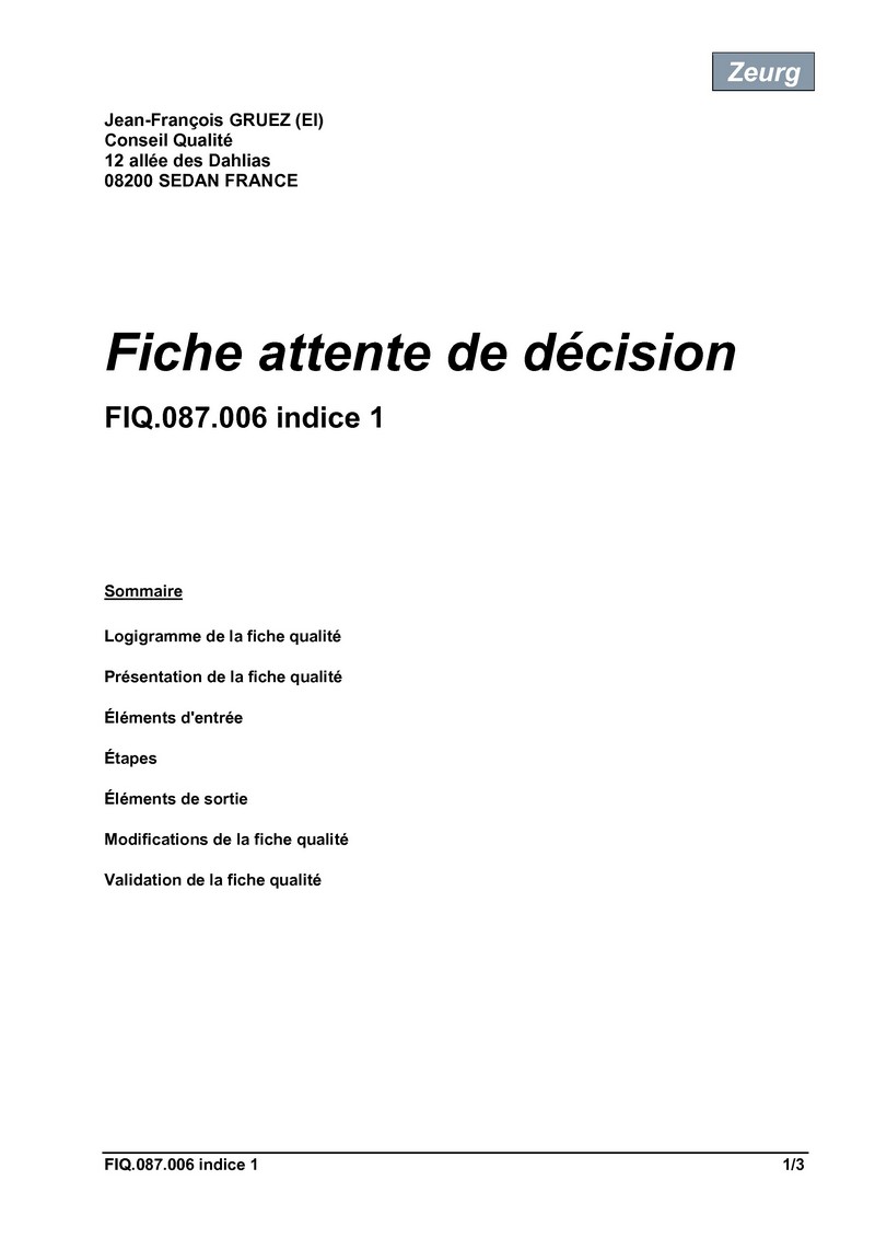 Fiche attente de décision 01
