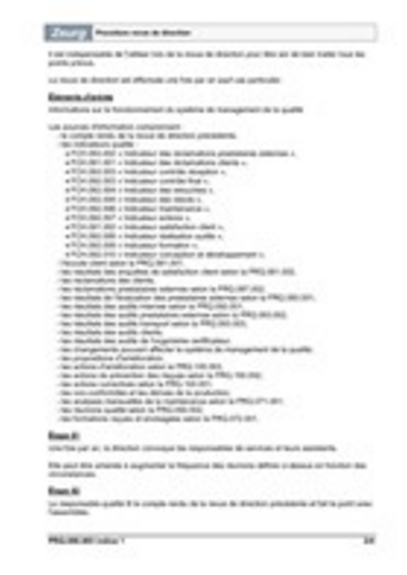 Procédure revue de direction 02