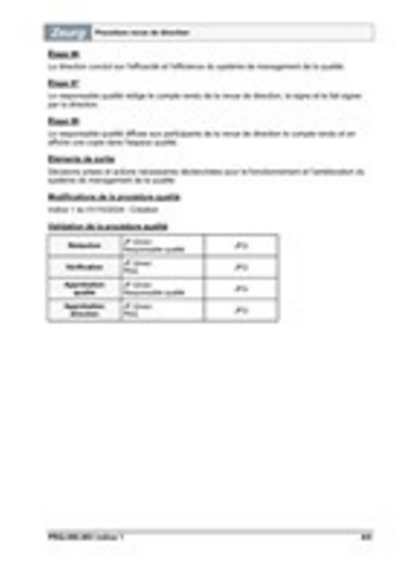 Procédure revue de direction 04