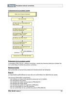 Procédure actions correctives