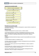 Procédure conception et développement