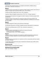 Procédure maintenance