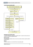 Procédure réclamation prestataire externe